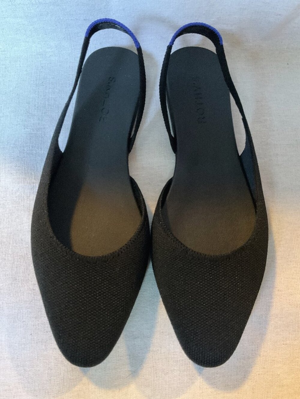NWB Women’s Rothy’s The Almond Slingback, Black, Sz 10 - Picture 3 of 11
